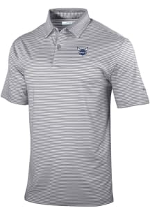 Columbia Charlotte Hornets Mens Grey Heat Seal Golden Hills Polo Short Sleeve Polo