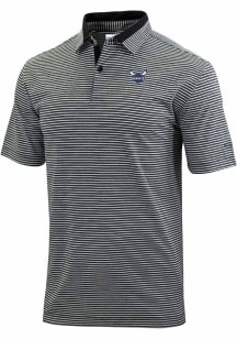 Columbia Charlotte Hornets Mens Black Heat Seal Golden Hills Polo Short Sleeve Polo
