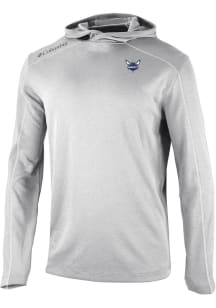 Columbia Charlotte Hornets Mens Grey Heat Seal Omni Wick Shot Gun Long Sleeve Hoodie