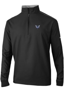Columbia Charlotte Hornets Mens Black Heat Seal Bogey's Paradise Long Sleeve Qtr Zip Pullover