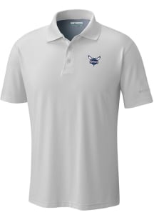 Columbia Charlotte Hornets Mens White Heat Seal Low Drag Offshore Polo Short Sleeve Polo