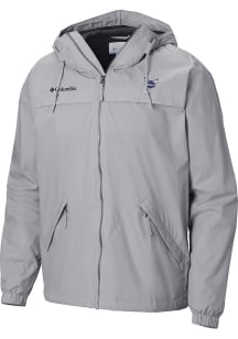 Columbia Charlotte Hornets Mens Grey Heat Seal Oroville Creek Lined Jacket Medium Weight Jacket