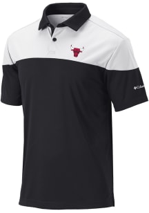 Columbia Chicago Bulls Mens Black Heat Seal Omni Wick Best Ball Short Sleeve Polo