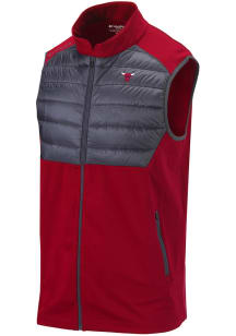 Columbia Chicago Bulls Mens Red Heat Seal In The Element Vest Sleeveless Jacket