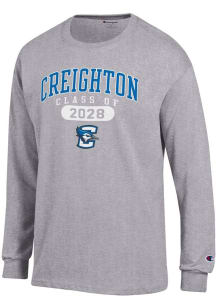 Champion Creighton Bluejays Grey Class of 2028 Jersey Long Sleeve T Shirt