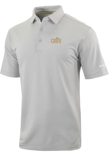 Columbia Cleveland Cavaliers Mens Grey Heat Seal Even Lie Short Sleeve Polo