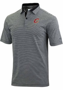 Columbia Cleveland Cavaliers Mens Black Heat Seal Golden Hills Polo Short Sleeve Polo