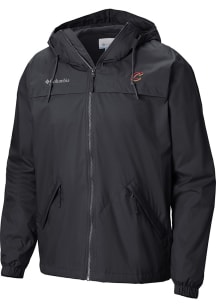 Columbia Cleveland Cavaliers Mens Black Heat Seal Oroville Creek Lined Jacket Medium Weight Jacket