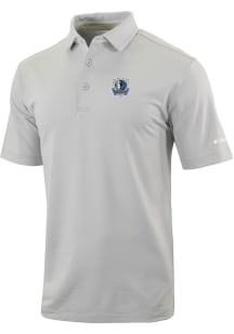 Columbia Dallas Mavericks Mens Grey Heat Seal Even Lie Short Sleeve Polo