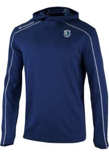 Columbia Dallas Mavericks Mens Navy Blue Heat Seal Omni Wick Shot Gun Long Sleeve Hoodie