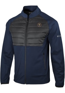 Columbia Denver Nuggets Mens Navy Blue Heat Seal In the Element Medium Weight Jacket
