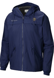 Columbia Denver Nuggets Mens Navy Blue Heat Seal Oroville Creek Lined Jacket Medium Weight Jacket
