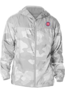 Columbia Detroit Pistons Mens Grey Heat Seal Camo Flash Challenger Light Weight Jacket