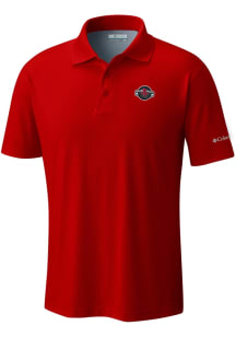 Columbia Houston Rockets Mens Red Heat Seal Low Drag Offshore Polo Short Sleeve Polo