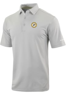 Columbia Indiana Pacers Mens Grey Heat Seal Even Lie Short Sleeve Polo