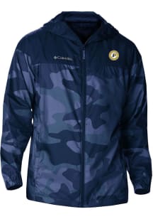 Columbia Indiana Pacers Mens Navy Blue Heat Seal Camo Flash Challenger Light Weight Jacket