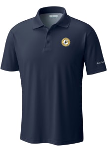 Columbia Indiana Pacers Mens Navy Blue Heat Seal Low Drag Offshore Polo Short Sleeve Polo