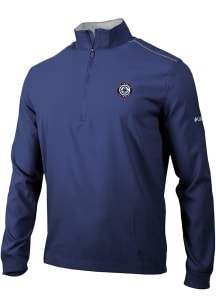 Columbia Los Angeles Clippers Mens Navy Blue Heat Seal Bogey's Paradise Long Sleeve Qtr Zip Pullov..