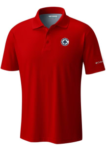 Columbia Los Angeles Clippers Mens Red Heat Seal Low Drag Offshore Polo Short Sleeve Polo