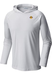 Columbia Los Angeles Lakers Mens White Heat Seal Terminal Tackle Long Sleeve Hoodie