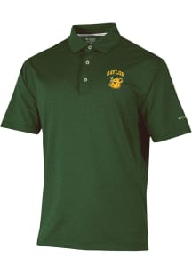 Columbia Baylor Bears Mens Green Sand Tee Polo Short Sleeve Polo