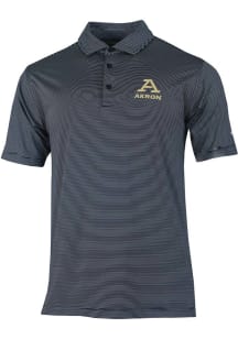 Columbia Akron Zips Mens Navy Blue Double Hit Polo Short Sleeve Polo