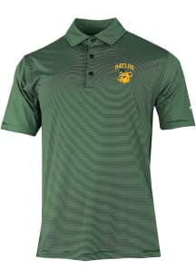 Columbia Baylor Bears Mens Green Double Hit Polo Short Sleeve Polo