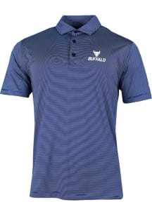 Columbia Buffalo Bulls Mens Blue Double Hit Polo Short Sleeve Polo