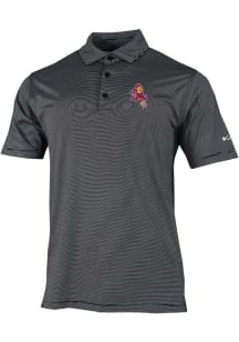 Columbia Arizona State Sun Devils Mens Black Double Hit Polo Short Sleeve Polo