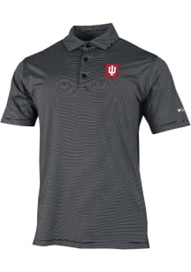 Columbia Indiana Hoosiers Mens Black Double Hit Polo Short Sleeve Polo