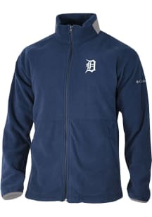 Columbia Detroit Tigers Mens Navy Blue Everest Ridge Fleece Medium Weight Jacket
