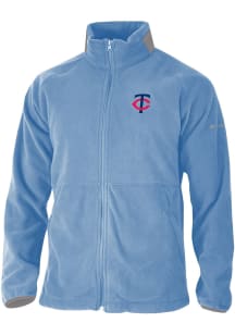 Columbia Minnesota Twins Mens White Everest Ridge Fleece Medium Weight Jacket