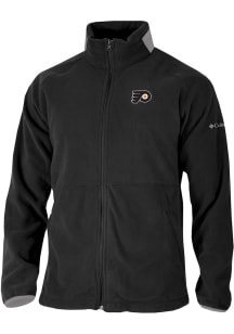 Columbia Philadelphia Flyers Mens Black Everest Ridge Fleece Medium Weight Jacket