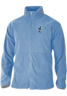 Columbia Kansas Jayhawks Mens White Everest Ridge Fleece Medium Weight Jacket