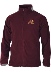 Columbia Minnesota Golden Gophers Mens Maroon Everest Ridge Fleece Medium Weight Jacket