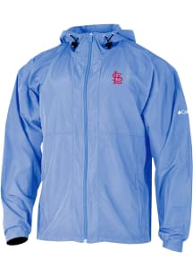 Columbia St Louis Cardinals Mens White Prodigy Windbreaker Light Weight Jacket