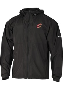 Columbia Cleveland Cavaliers Mens Black Prodigy Windbreaker Light Weight Jacket