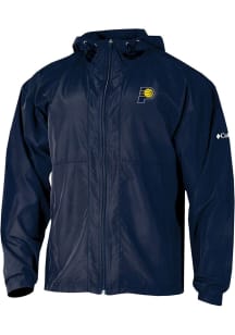 Columbia Indiana Pacers Mens Navy Blue Prodigy Windbreaker Light Weight Jacket