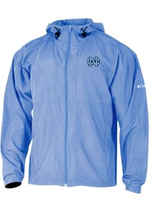 Columbia North Carolina Tar Heels Mens White Prodigy Windbreaker Light Weight Jacket