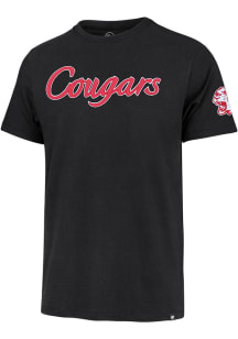47 Houston Cougars Black Franklin Fieldhouse Namesake Short Sleeve Fashion T Shirt