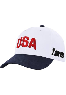 Team USA Arc White Pro Crown Snapback Adjustable Hat - White