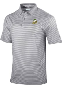 Columbia Oregon Ducks Mens Grey Heat Seal Golden Hills Polo Short Sleeve Polo