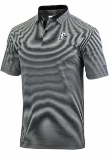 Columbia Oregon Ducks Mens Black Heat Seal Golden Hills Polo Short Sleeve Polo