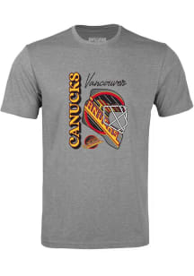 Levelwear Vancouver Canucks Grey Richmond Retro Netminder Short Sleeve T Shirt