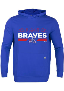 Levelwear Atlanta Braves Mens Blue RELAY No Hitter City Connect Long Sleeve Hoodie