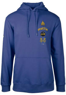 Levelwear Seattle Mariners Mens Blue PODIUM Baseline City Connect Long Sleeve Hoodie