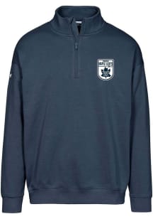Levelwear Toronto Maple Leafs Mens Navy Blue Murray Retro Patch Long Sleeve Qtr Zip Pullover