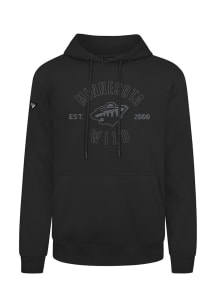 Levelwear Minnesota Wild Mens Black Podium Abyssal Long Sleeve Hoodie