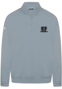 Levelwear Anaheim Ducks Mens Grey Murray Nightfall Long Sleeve Qtr Zip Pullover