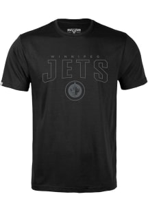 Levelwear Winnipeg Jets Black Richmond Darkmoon Short Sleeve T Shirt